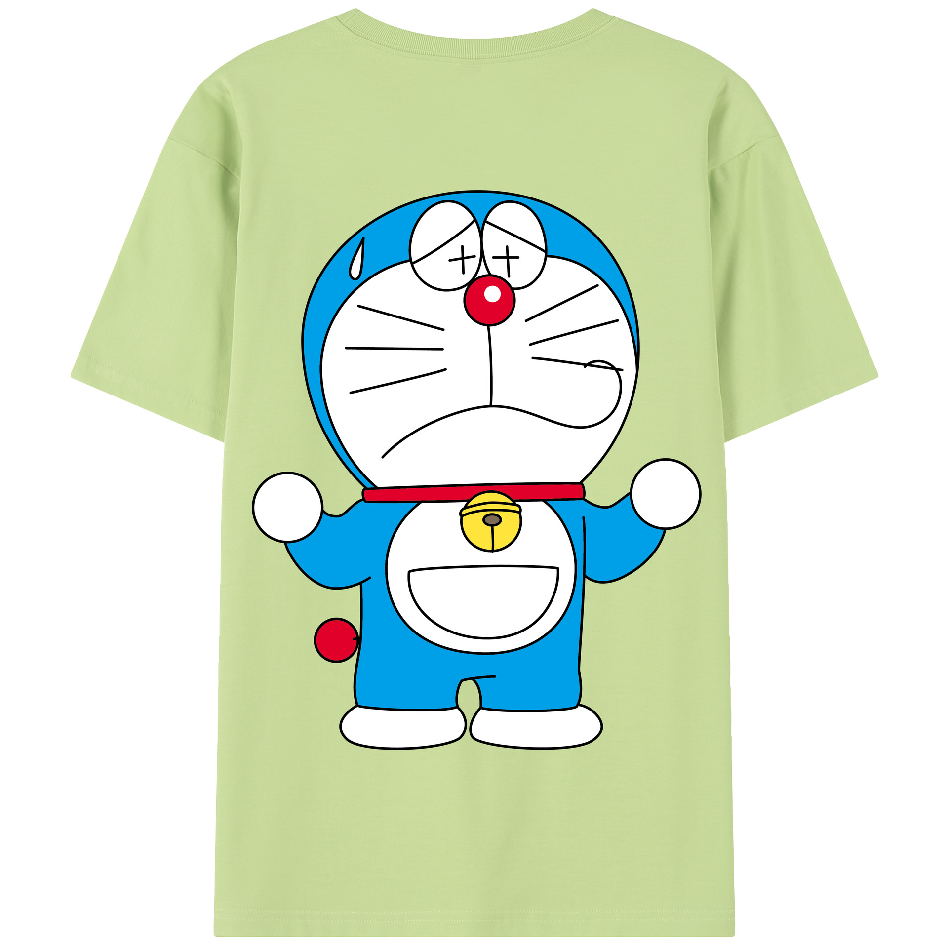 （画像用） ドラえもん Doraemon 綿100％半袖Tシャツ（背面プリント）